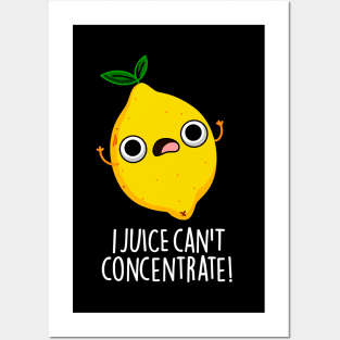 I Juice Can't Concentrate Cute Fruit Pun Posters and Art